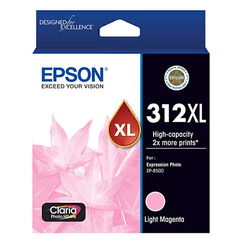 EPSON 312XL INK CARTRIDGE C13T183692 Lite Magenta